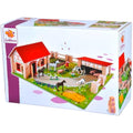 Eichhorn Wooden Farm Toy Set – 21-Piece Educational Playset with Figures