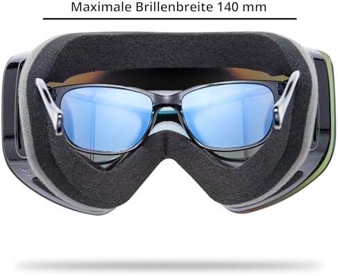 NAKED Optics The STORM Ski Goggles | OTG Interchangeable Lenses - Black