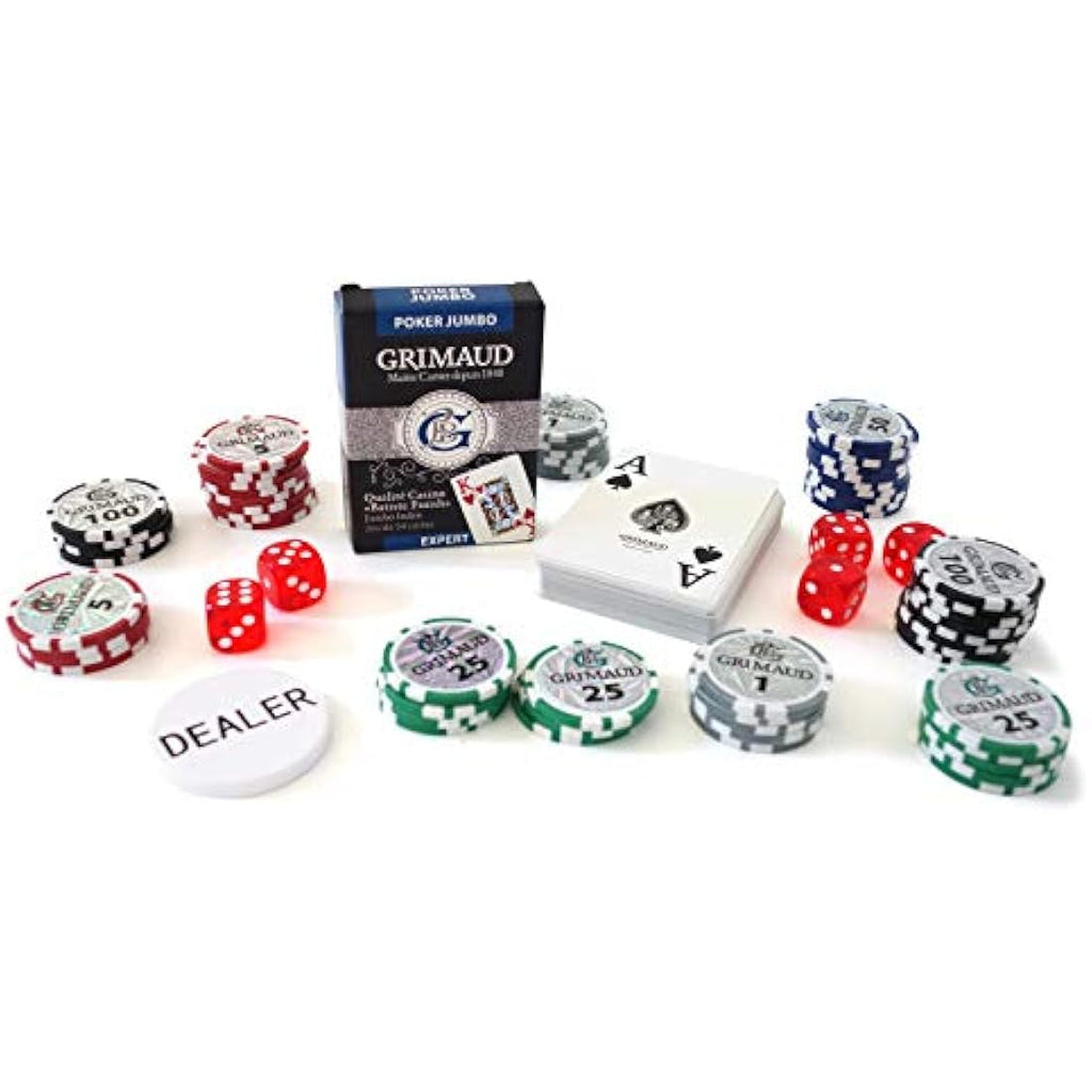 Grimaud World Poker Tour Set | 500 Chips in Black Aluminium Briefcase