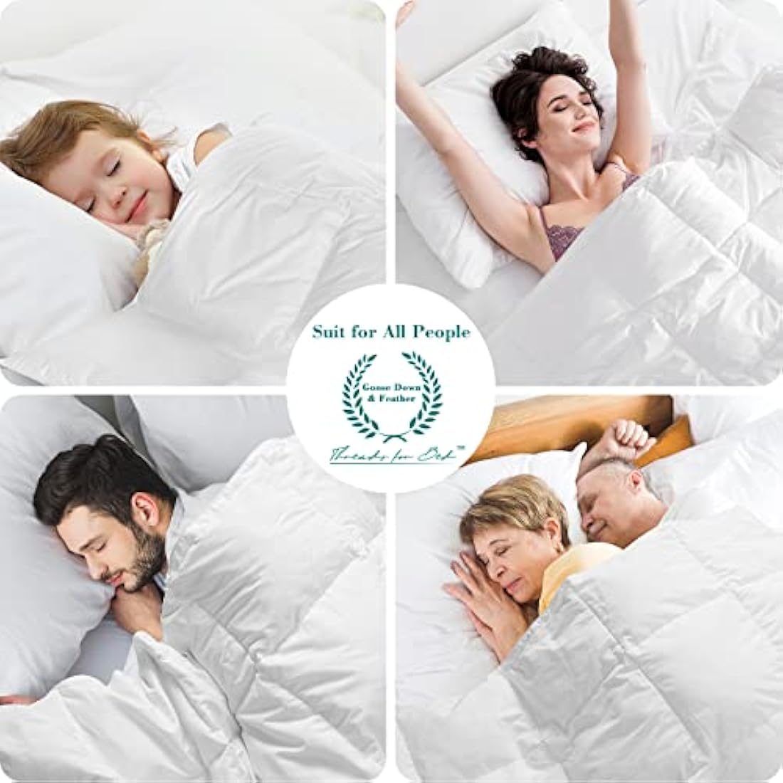 13.5 Tog Down & Feather Duvet | 100% Cotton Super King