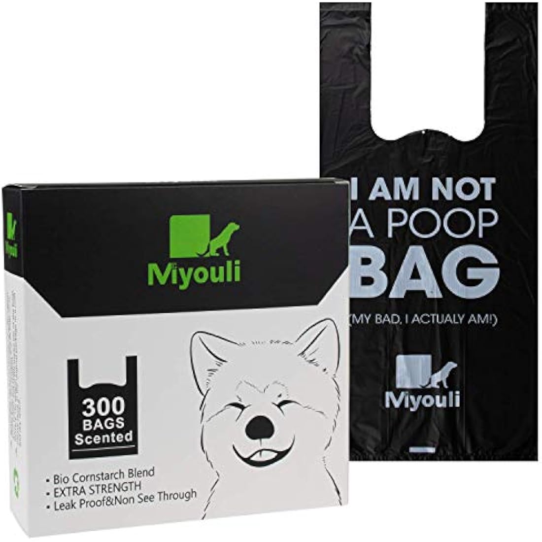 Biodegradable Dog Poop Bags | 300 Count Leak-Proof with Handles
