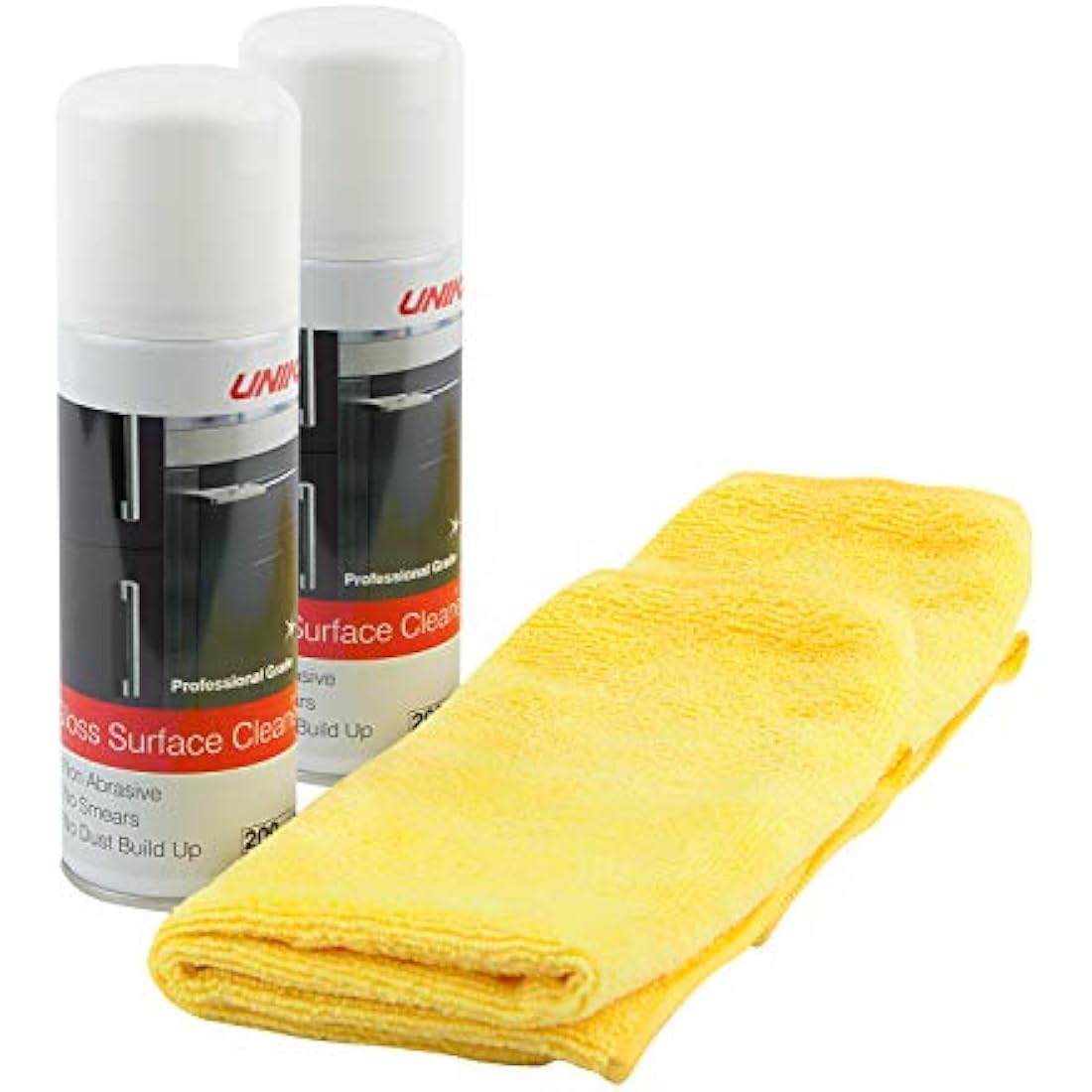 Gloss Surface Cleaner & Microfibre Cloth Twinpack – 2 Pack