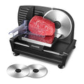 FOHERE Electric Meat Slicer – 200W Food Slicer with 2 Stainless Steel Blades