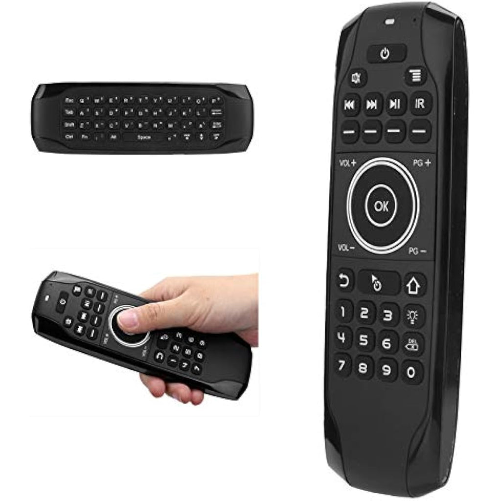 ASHATA Bluetooth 5.0 Air Mouse – Wireless Keyboard with 6-Axis Gyroscope