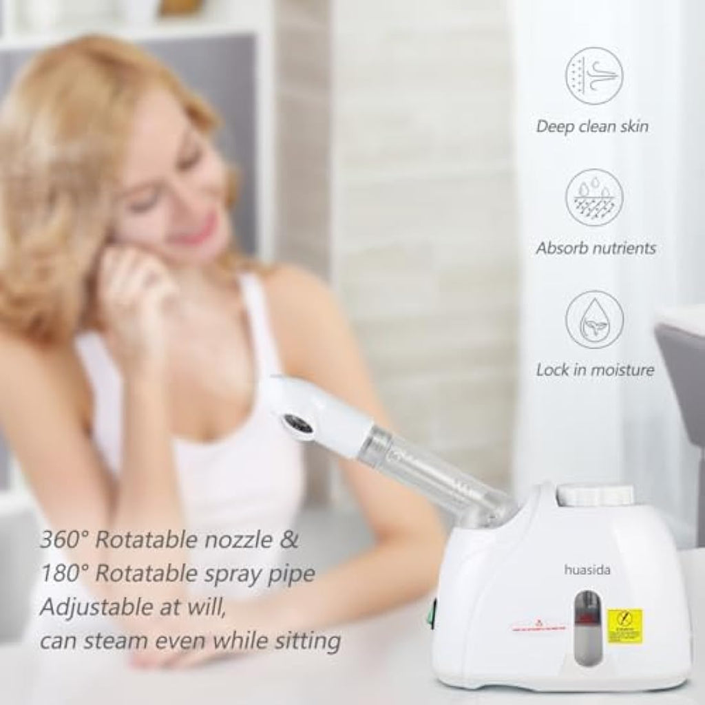 Facial Steamer – Professional Warm Mist Spa with Aromatherapy