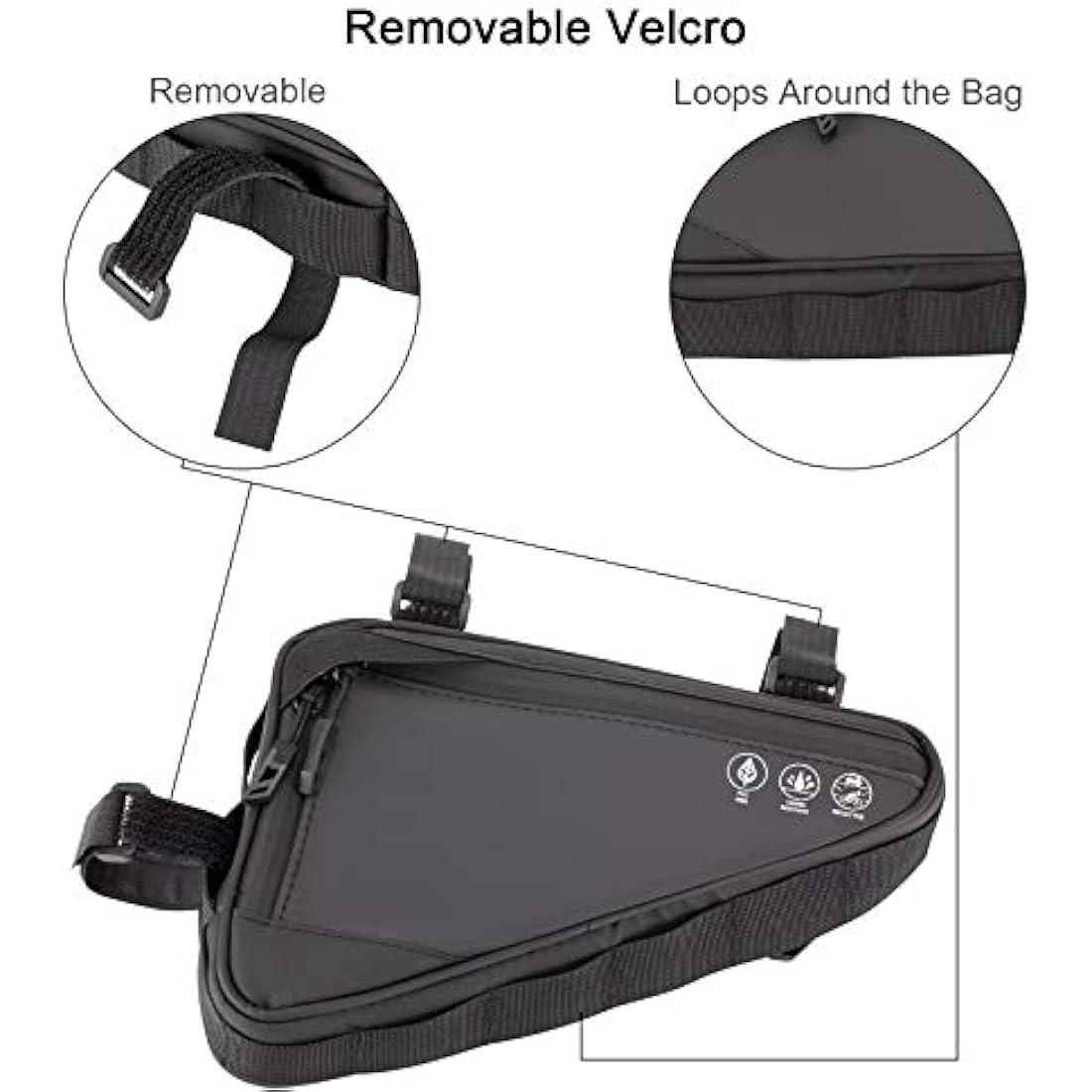 Eyein Bike Triangle Frame Bag – Waterproof Reflective Cycling Tube Pouch