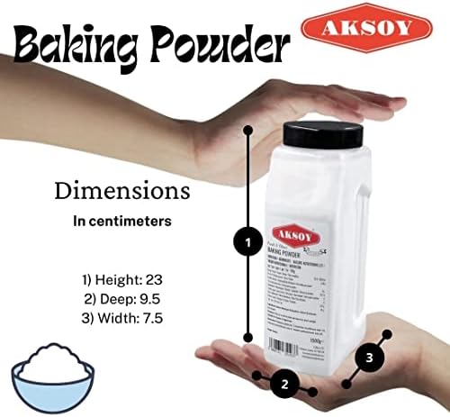 Aksoy Double Acting Baking Powder – 1KG Vegan Leavening Agent