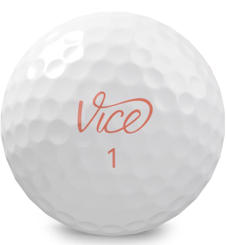 Vice Golf Pro Soft Hue Living Coral Golf Balls – 3-Piece Urethane