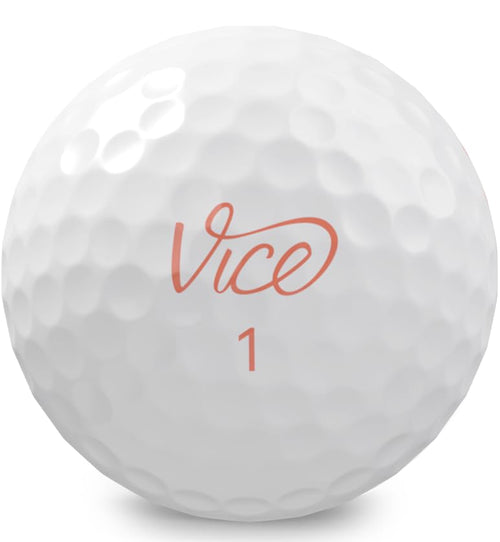 Vice Golf Pro Soft Hue Living Coral Golf Balls – 3-Piece Urethane