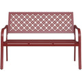 Grand Patio Steel Garden Bench – 3 Seater Rust-Resistant Outdoor Seat