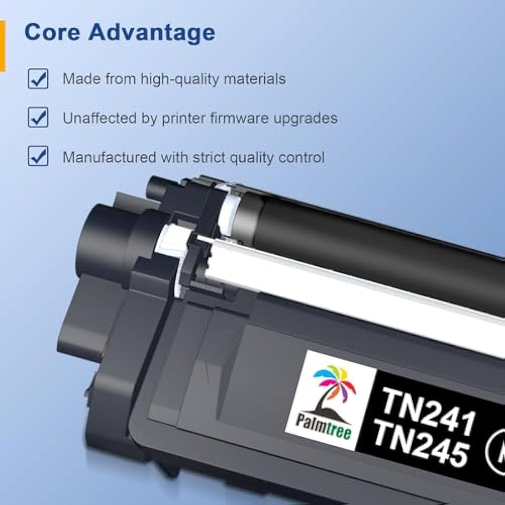 Palmtree TN241 TN245 Compatible Toner for Brother MFC-9332CDW (5-Pack)