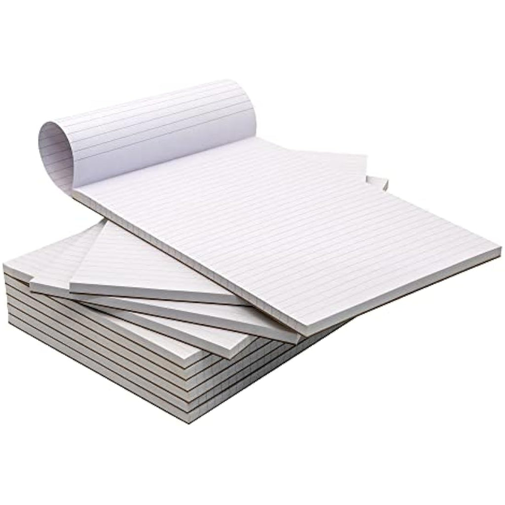 Pukka Pad A4 Ruled Memo Pad – 10 Pack, 160 Pages, Glue Top-Bound
