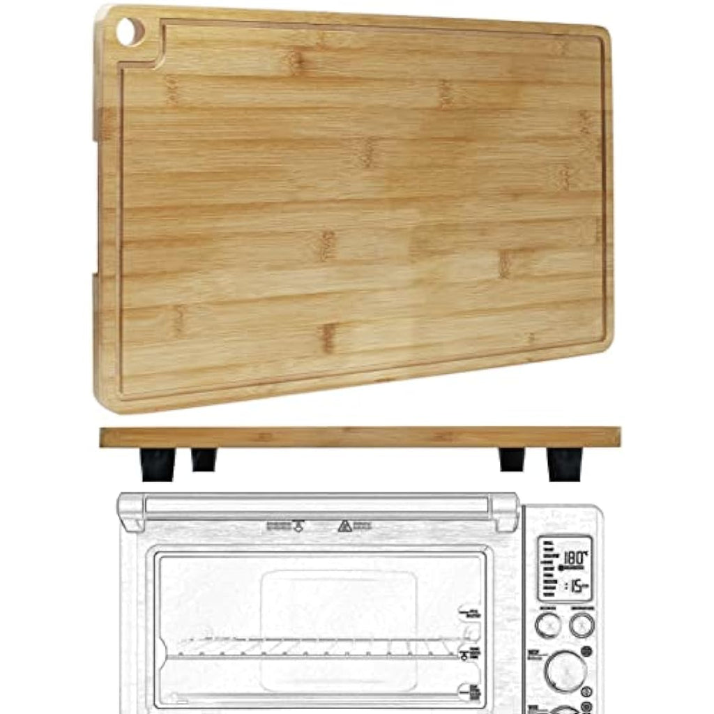 Laffeya Bamboo Cutting Board for Breville & Cuisinart Oven Workstation