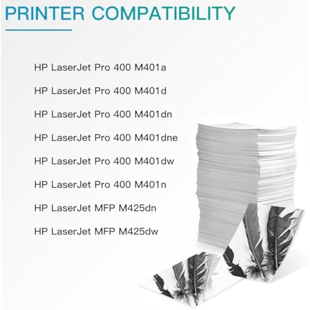 BeOne 80X CF280X High-Yield Black Toner Cartridges for LaserJet Pro 400, 2-Pack
