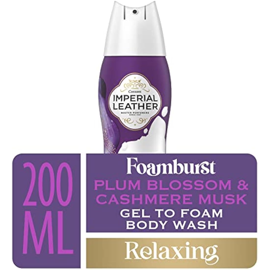 Imperial Leather Foamburst Plum Blossom & Cashmere Body Wash - 6 x 200ml