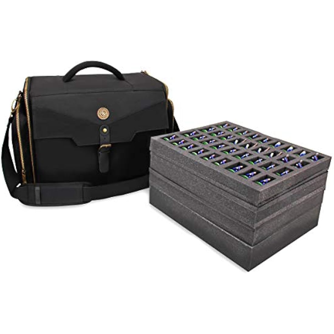ENHANCE Miniature Figure Storage Case - 108 Slot Foam & Pick and Pluck