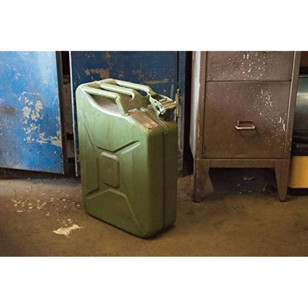 Silverline 10L Steel Jerry Can | Leak-Proof Fuel Storage Canister
