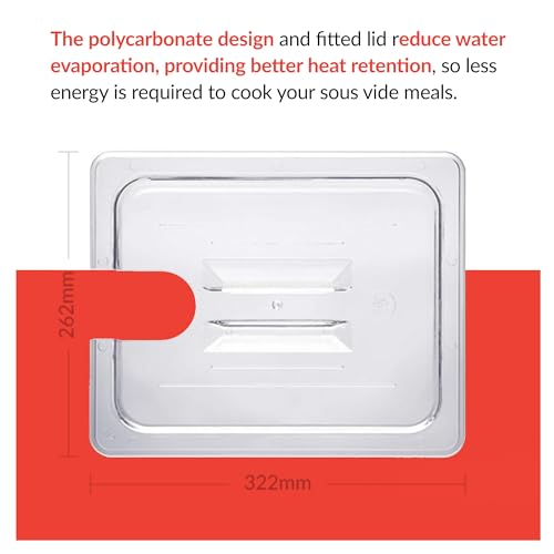 SousVideTools 11.6L Sous Vide Container | BPA-Free Polycarbonate Tank