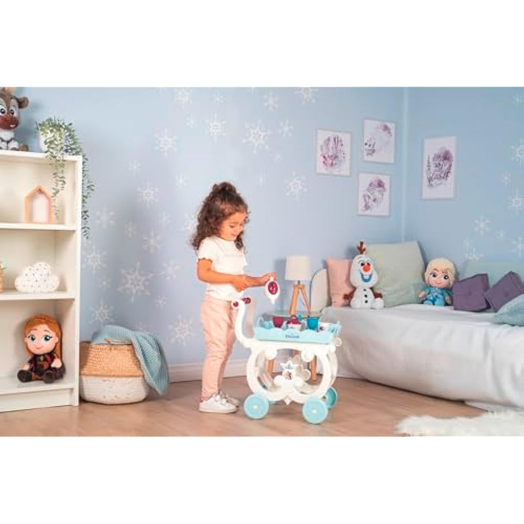 Disney Frozen 2 Kids Pretend Play Tea Trolley Set with 17 Accessories