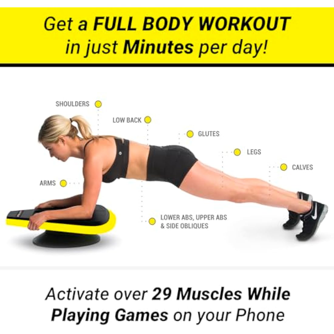 Stealth Core Deluxe Trainer – Interactive Plank Board for Home Fitness
