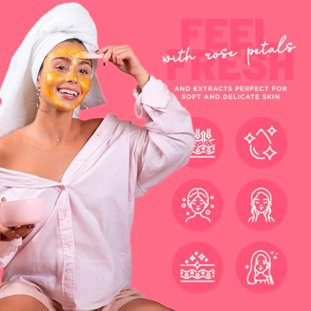 BRÜUN Egyptian Rose Jelly Mask – Peel-Off Rubber Face Mask Powder, 23oz