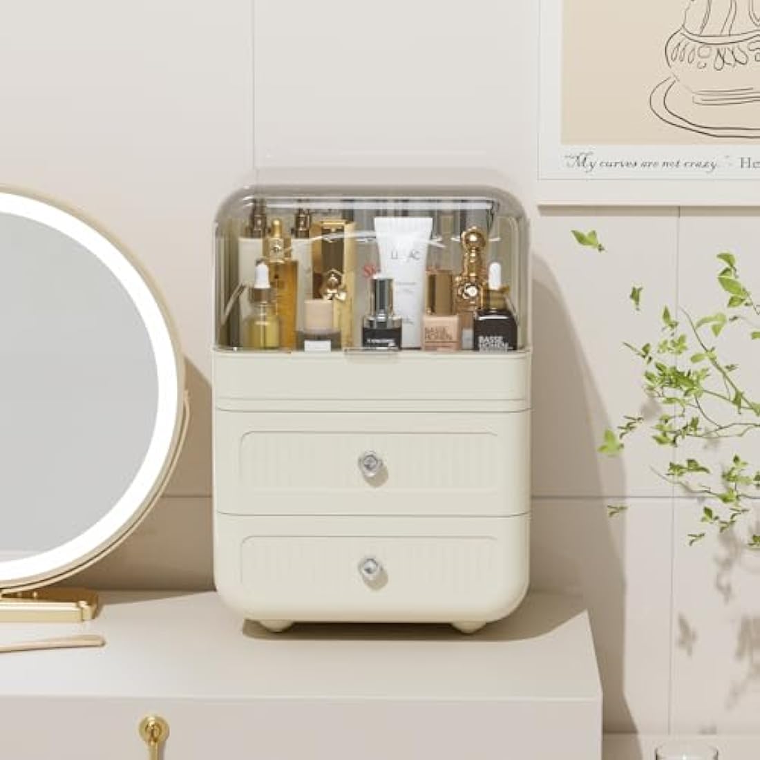 Makeup Organiser | Large Skincare Storage with Drawers
