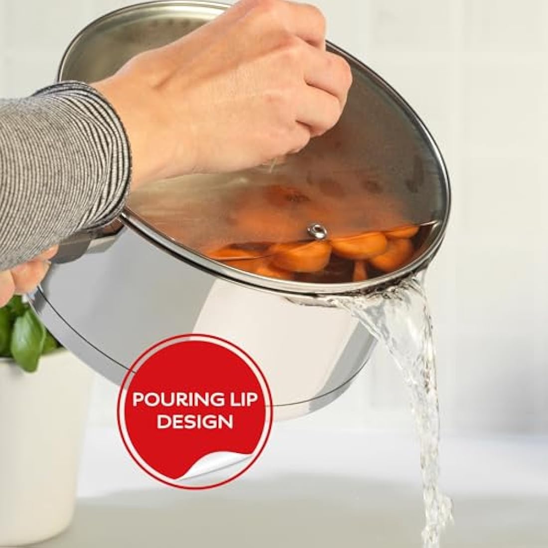 Russell Hobbs Excellence 20cm Stainless Steel Saucepan with Lid