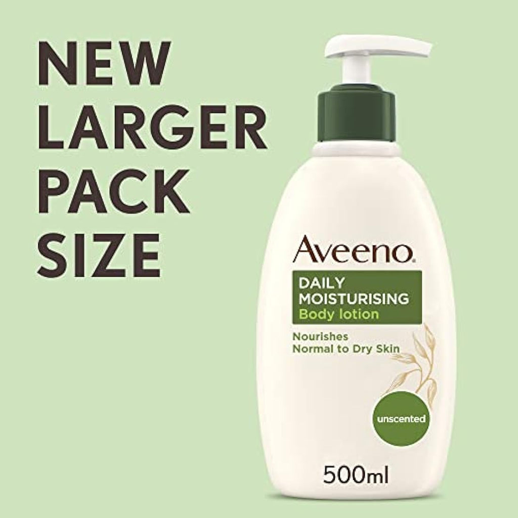 Aveeno Daily Moisturising Body Lotion - 3x 500ml Bundle for Dry Skin