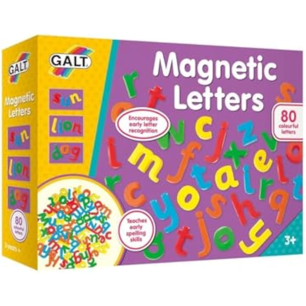 Galt Toys Magnetic Letters – 80pc Lowercase Educational Set for Ages 3+