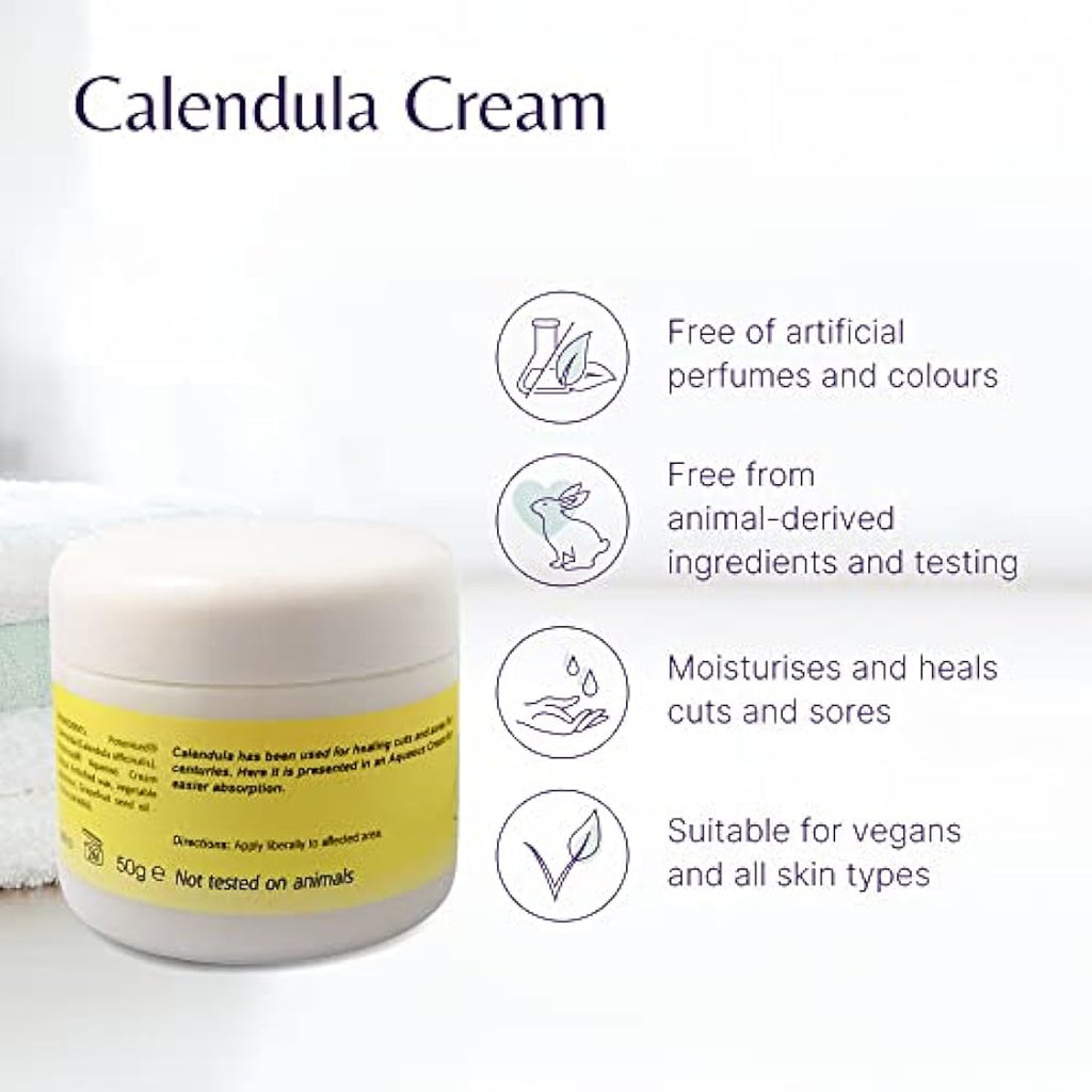 Mistry's Calendula Cream 50g | Vegan Healing Skin Moisturiser