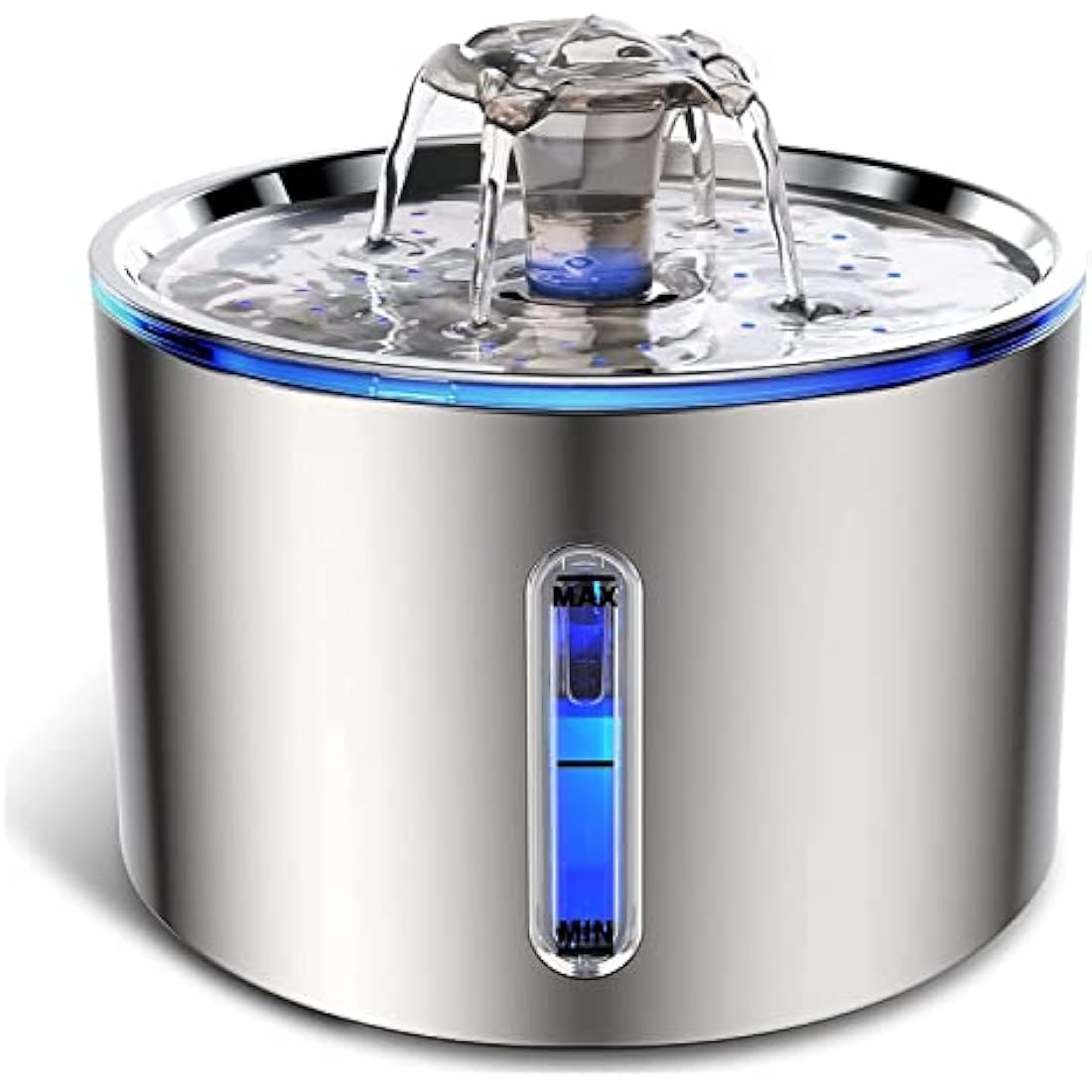 Jolof Store Stainless Steel Cat Water Fountain | Quiet Automatic Dispenser