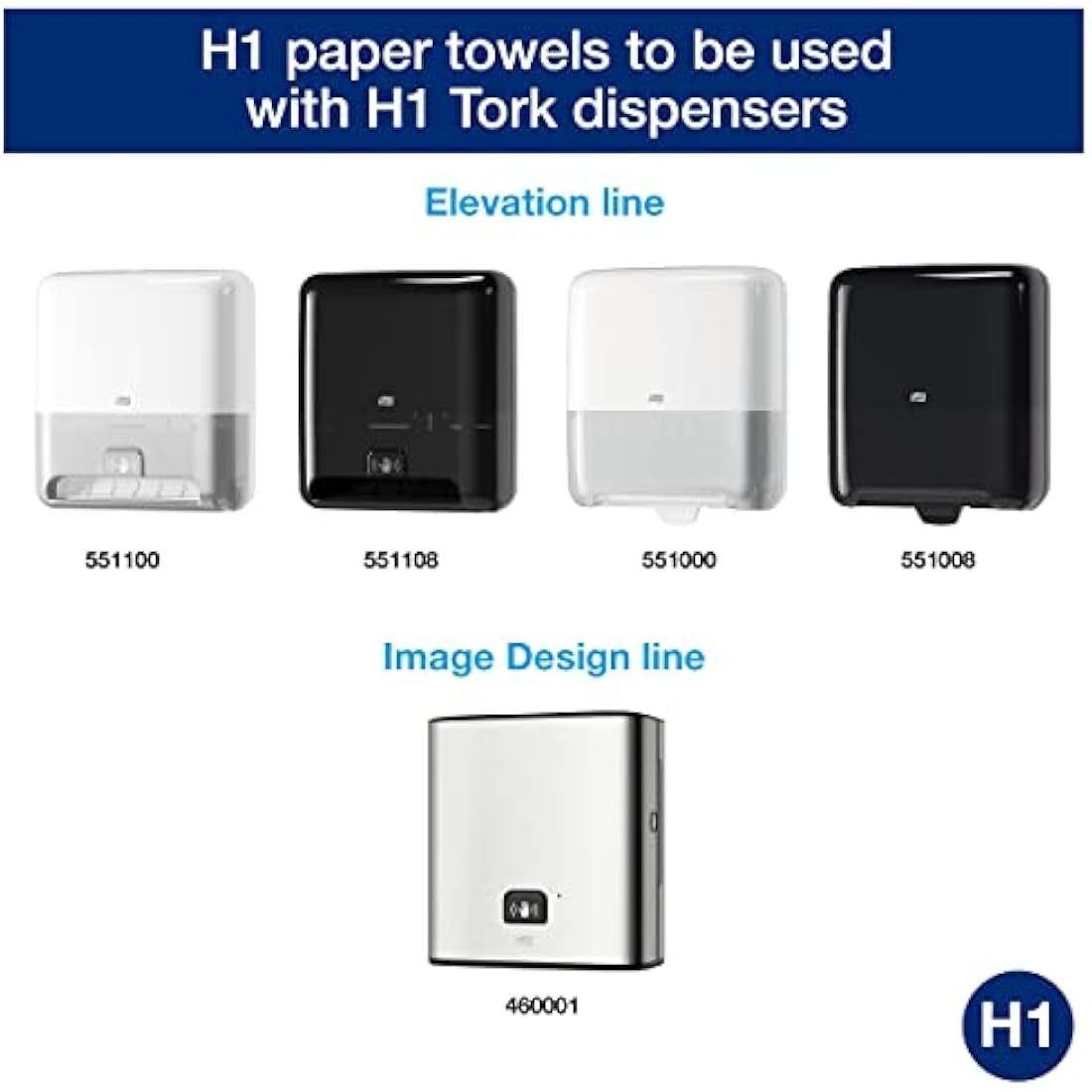 Tork Matic Hand Towel Roll H1 – White 2-Ply Universal Paper, 6 x 150m