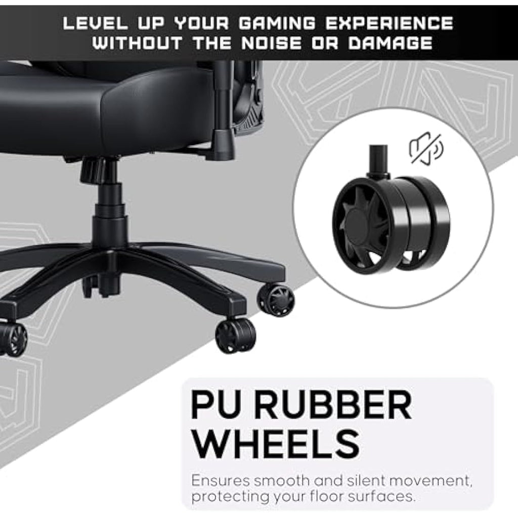 Anda Seat Luna Large Gaming Chair - Ergonomic PVC Leather Reclining Seat
