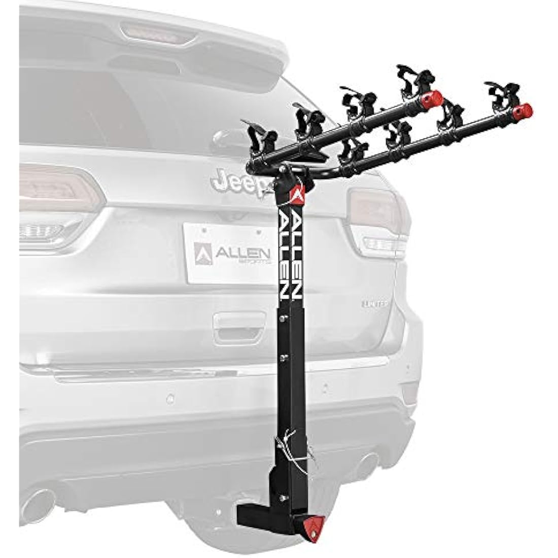 Allen Sports Deluxe 4-Bike Towbar Carrier – Quick Release Hitch Rack
