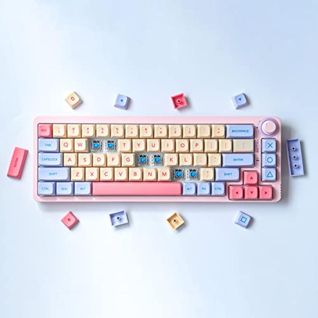 JakeTsai Marshmallow PBT Keycaps – 132 Key XDA Profile Dye-Sub Set