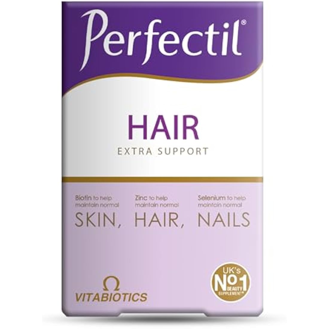Vitabiotics Perfectil Hair Supplement - Biotin & Collagen, 60 Tablets