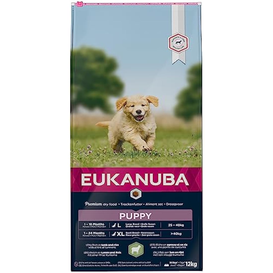Eukanuba Puppy Large Breed Dry Dog Food – Lamb & Rice for Sensitive Digestion