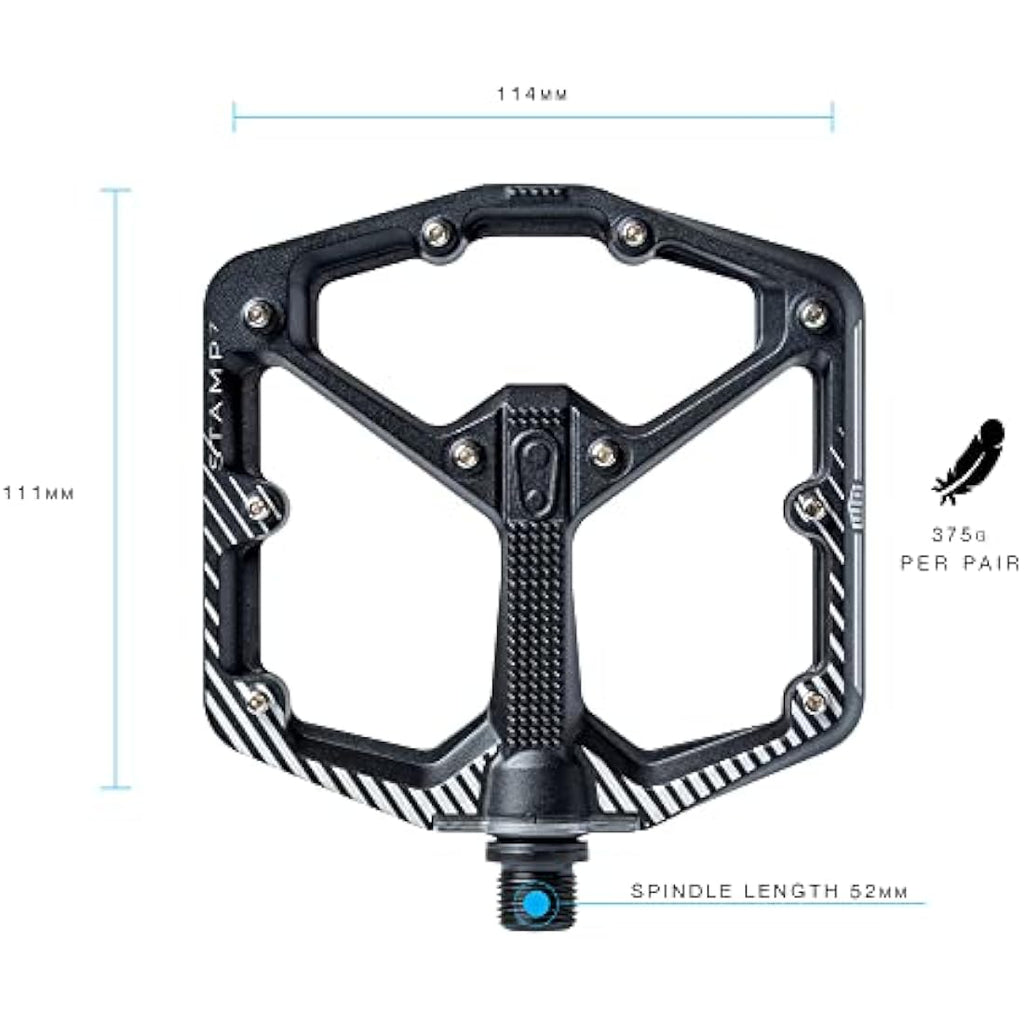 Crankbrothers Stamp 1 MTB/BMX Flat Pedals – Large Composite Platform