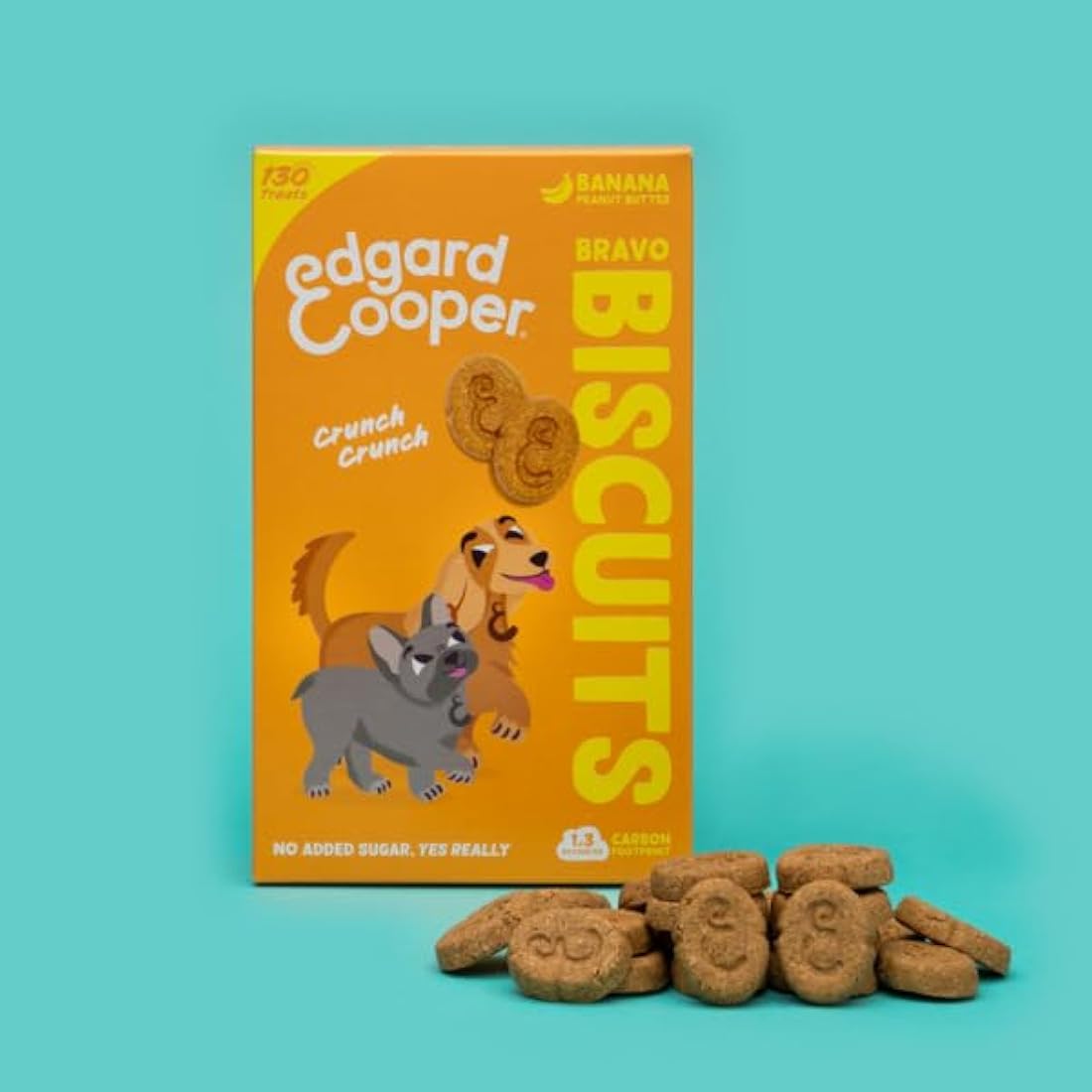 Edgard & Cooper Banana Bravo Grain Free Plant-Based Dog Treats (7x400g)