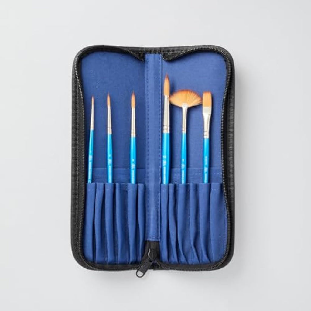 Winsor & Newton Cotman Watercolor Paint Brush Set - 6 Piece Wallet