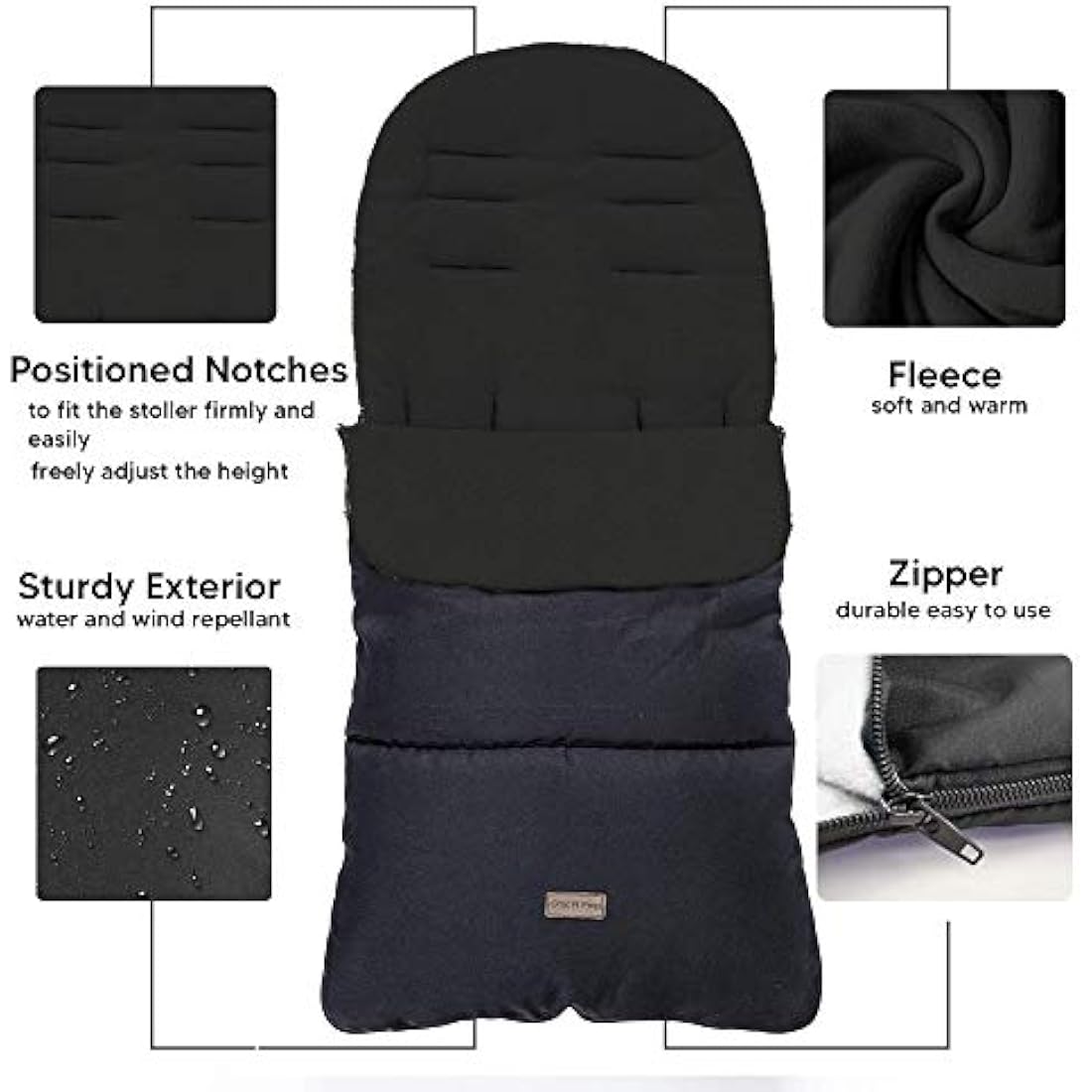 Jolof Store Universal Baby Footmuff – Warm Polar Fleece Cosy Toes