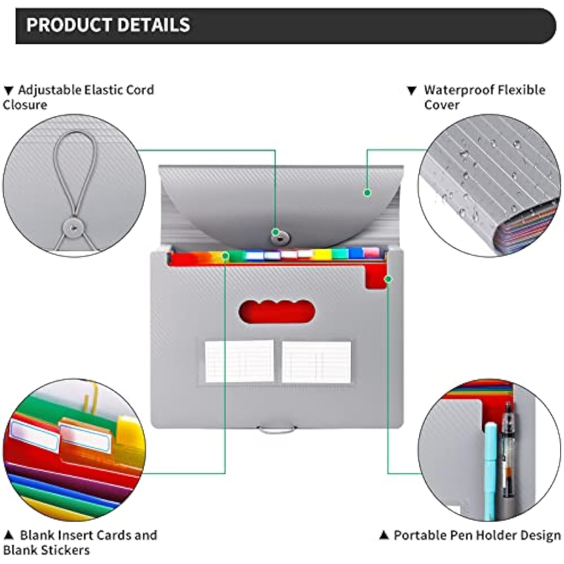 Expanding File Organiser | 24 Pockets A4 Document Folder