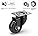 GBL Heavy Duty Castor Wheels - 50mm Swivel Rubber Trolley Wheels - 200kg