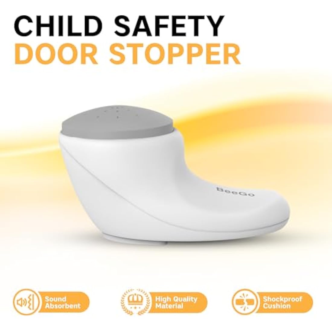BeeGo Baby Door Safety Stoppers – Finger Guards & Anti-Slam Locks (2 Pack)