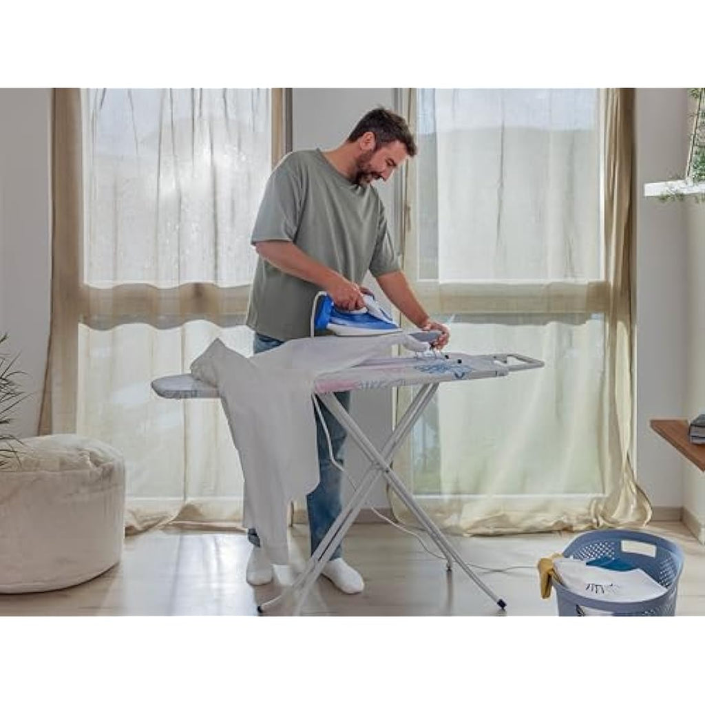 Leifheit Extra Long Sleeve Ironing Board – 57cm Foldable White Board