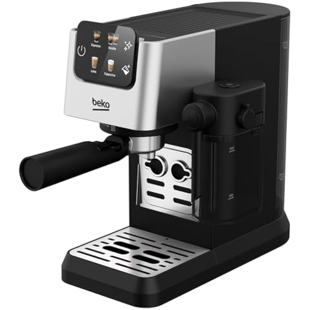 Beko CaffeExperto CEP5304X Espresso Machine | 15 Bar & Milk Jug - Silver