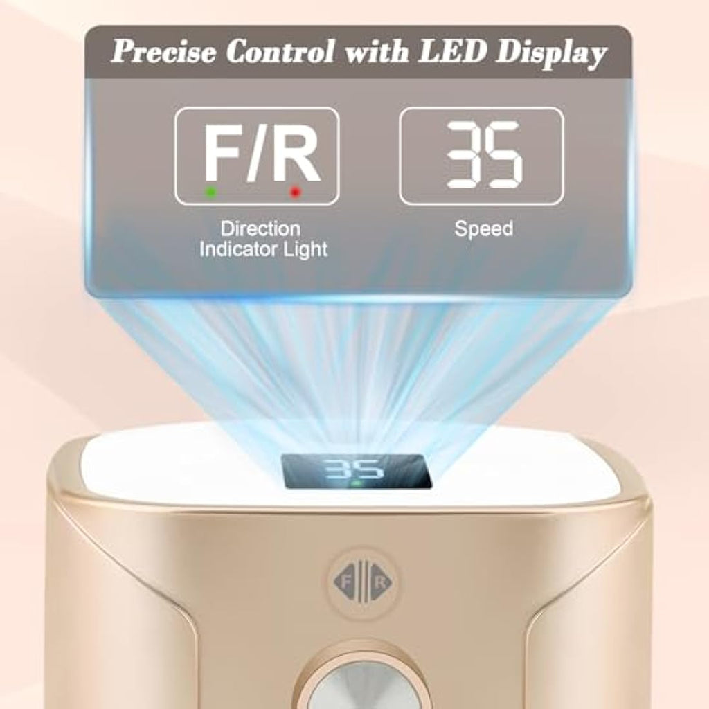Kredioo Professional Electric Nail Drill - 35,000RPM Manicure Kit (Gold)