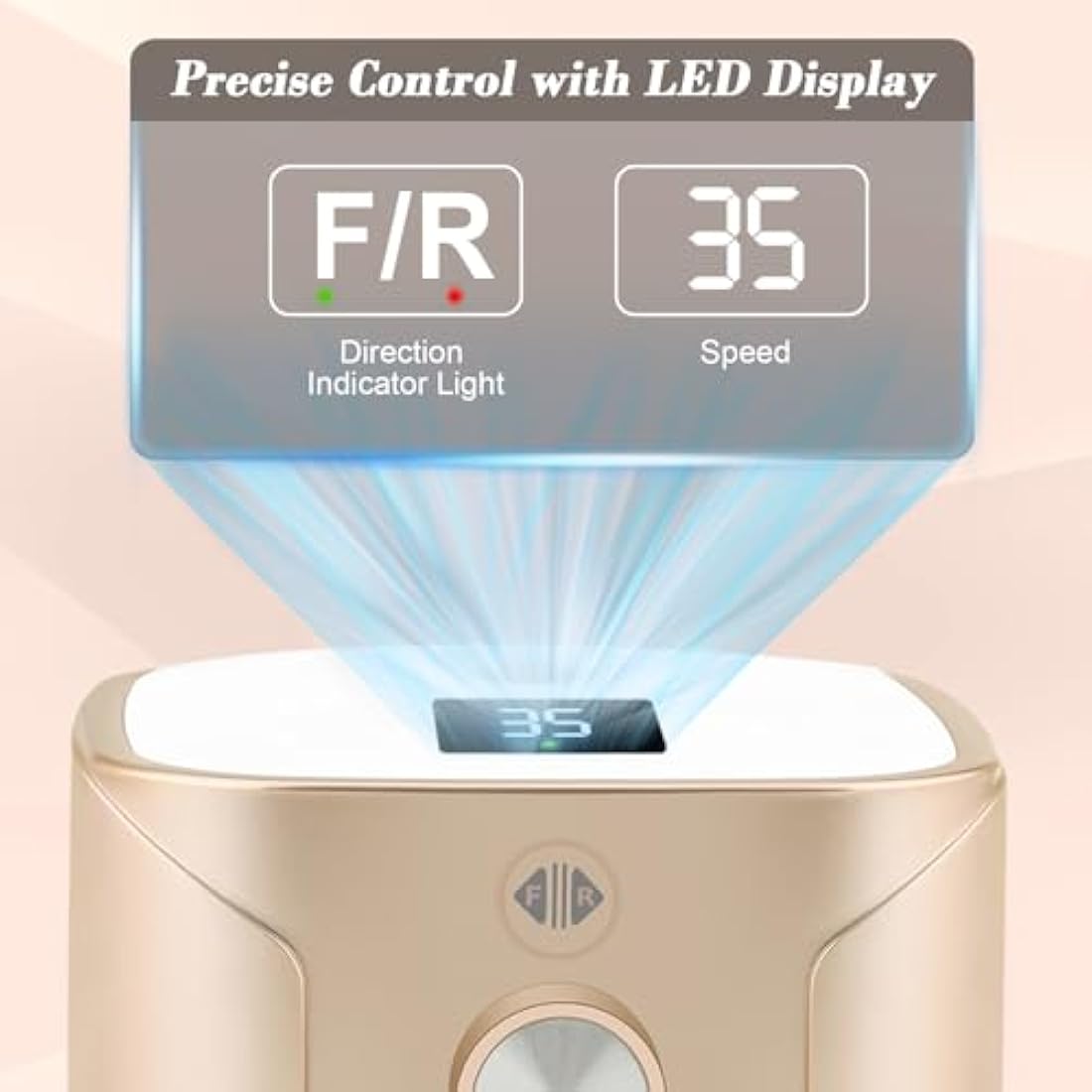 Kredioo Professional Electric Nail Drill - 35,000RPM Manicure Kit (Gold)