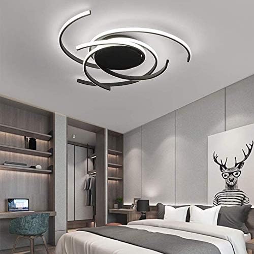 Jolof Store Modern LED Ceiling Light – Dimmable Spiral Flower Chandelier
