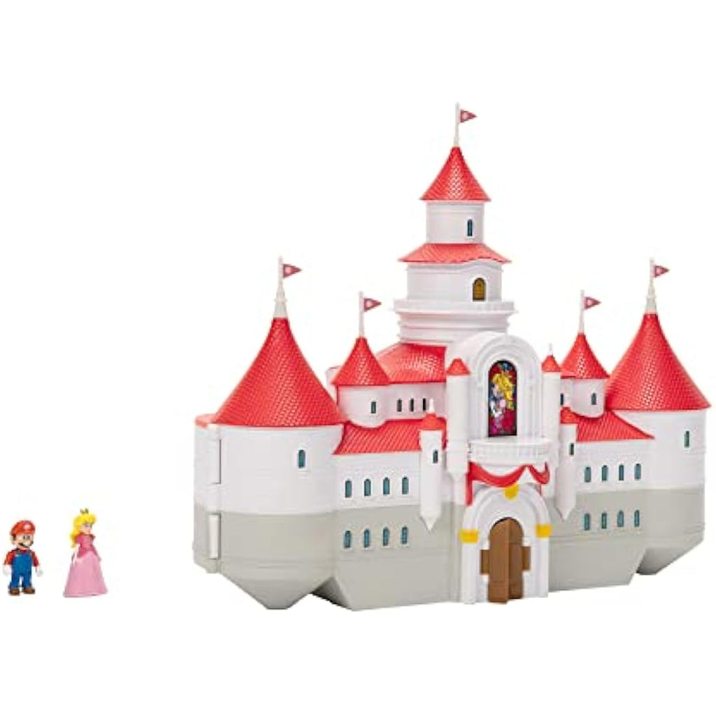 Nintendo Super Mario Movie Mushroom Kingdom Castle Playset with Figures